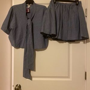 plus size skirt set